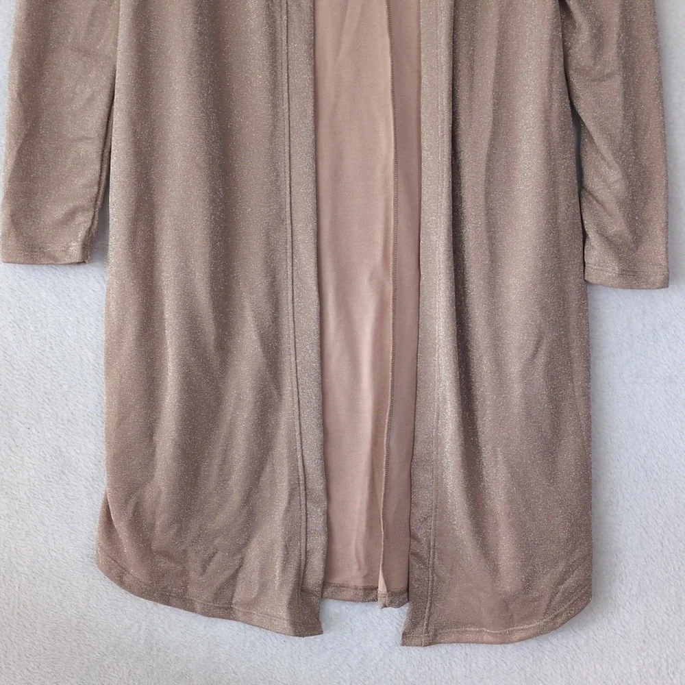 Maurices Women's Dusty‎ Pink Sparkly Long Cardigan Size S